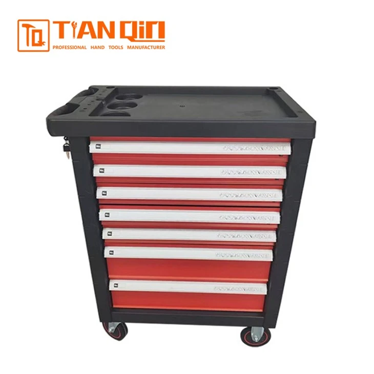 82473-Stainless Steel Tool Trolley With 7 Drawers 82473-Stainless Steel Tool Trolley With 7 Drawers